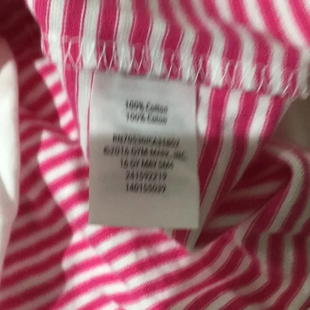 Gymboree hot pink strip 💯 cotton drop waist dress